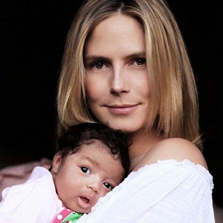 heidi klum young. Heidi Klum has shown her baby