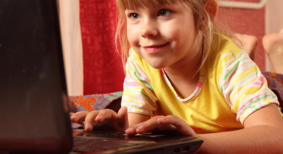 Child using a gadget