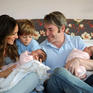 Sarah Jessica Parker and Matthew Broderick with Twins and Son