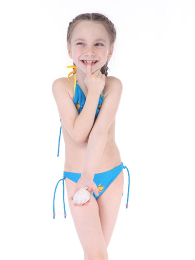 Child in swimsuit