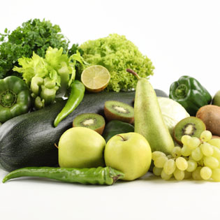 Green Fruits and Vegetables