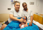Heaviest Newborn with parents Janet Johnson, Michael Brown