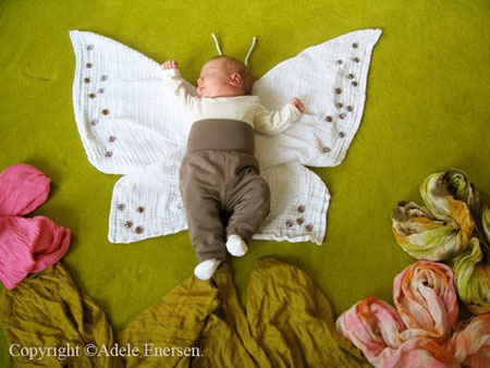 Adele Enersen Baby Photos Butterfly