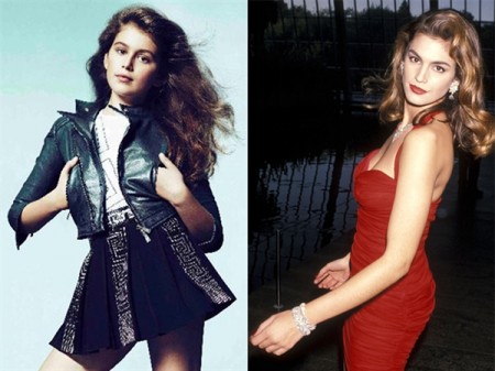 Cindy Crawford and Daughter Kaia both model