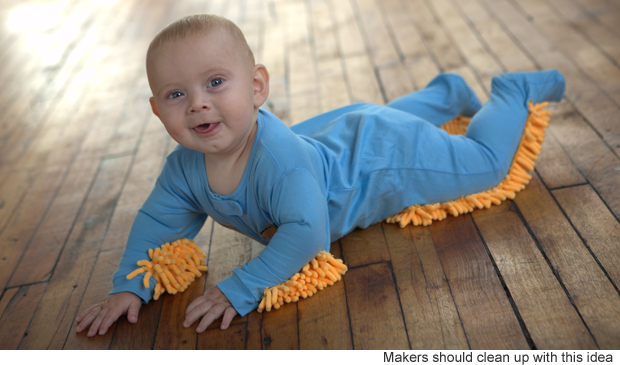 Baby is doing the Chores