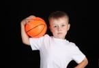 Boy holding a Ball