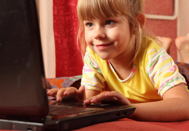 Child using a gadget